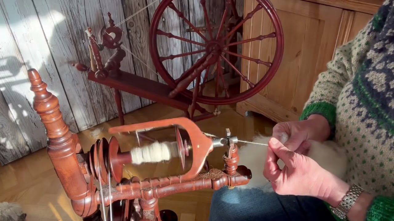 Spinnen mit einem Spinnrad für Anfänger