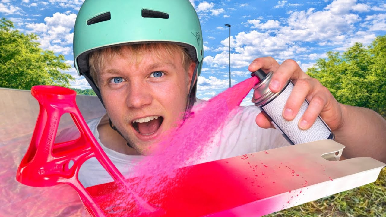 DAS KRASSESTE SCOOTER UPGRADE MEINES LEBENS!😱 (NEON SPRAY PAINT) 🎨🛴💨