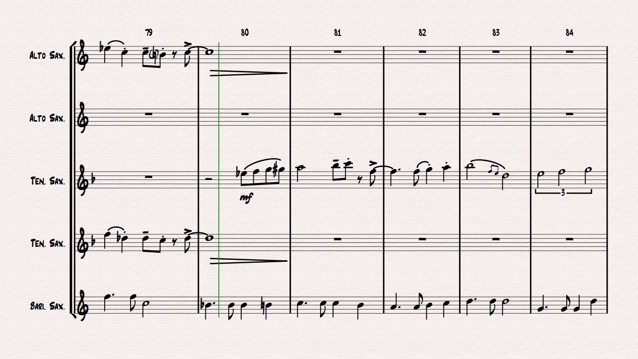 Misty - (Samba) - Saxophone Quintet