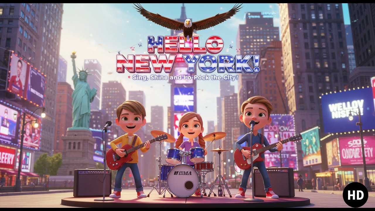 Hello New York! | A Fun Kids&rsquo; Song about NYC (Official Music Video)