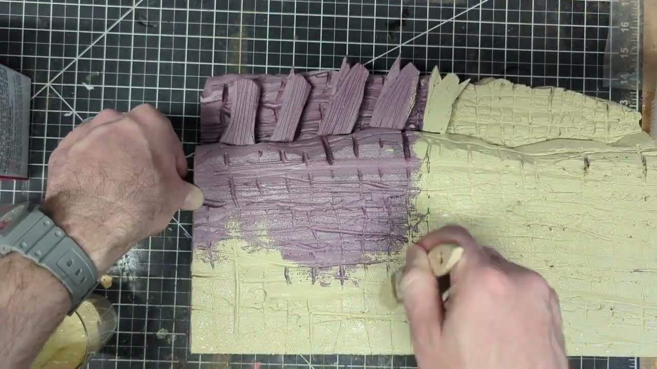 Carving a Cadillac Range diorama