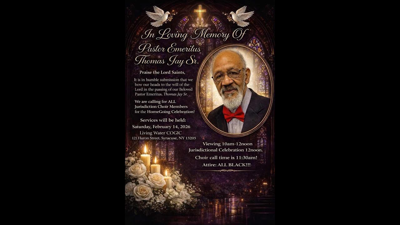 Celebration of Life- Pastor Emeritus Thomas Jay Sr.