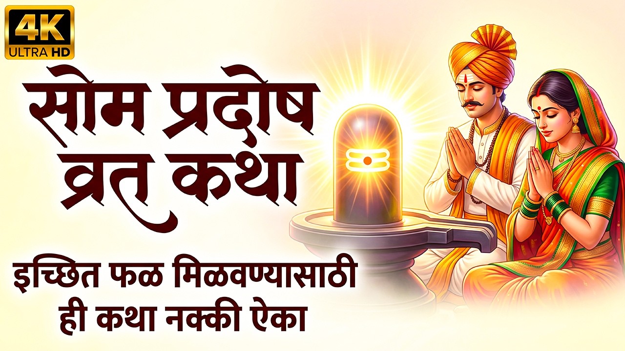 सोम प्रदोष व्रत कथा मराठी | आजच्या दिवशी ही पावन कथा नक्की ऐका 🕉️🚩