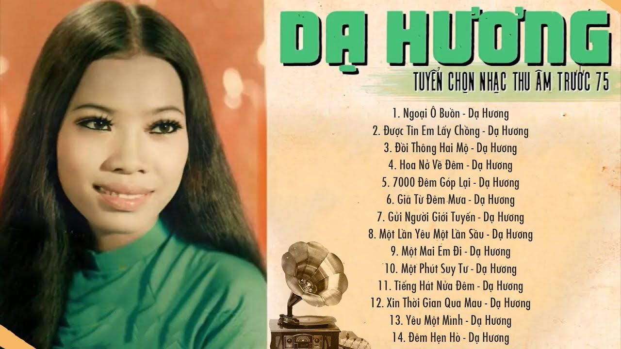 Pre.75_ DẠ HƯƠNG - Thâu Thanh Trước 1975 - Không Phải Ai Cũng Được Nghe Giọng Ca Bí Ẩn Đặc Biệt Này