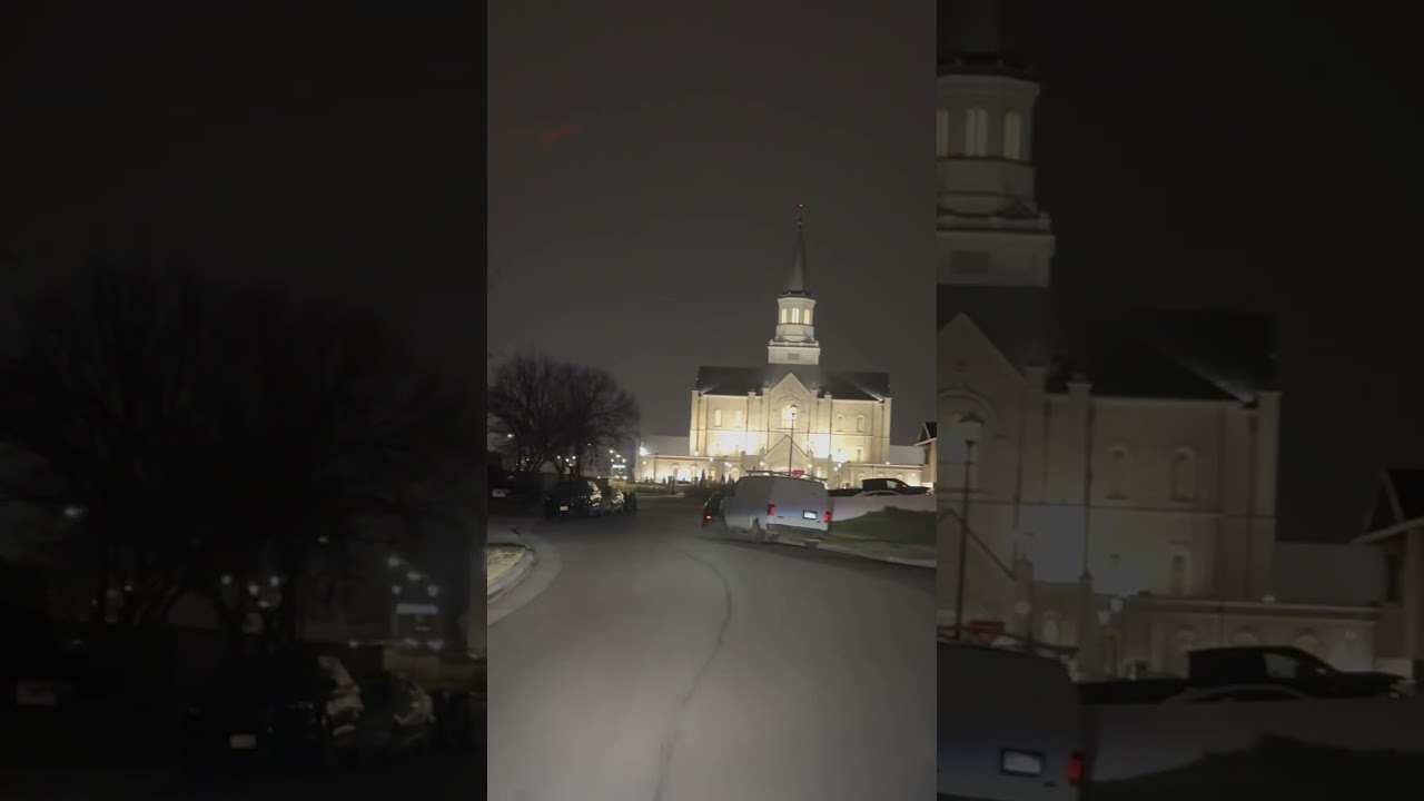 Utah Temple glowing eternal peace light 😍✨ 