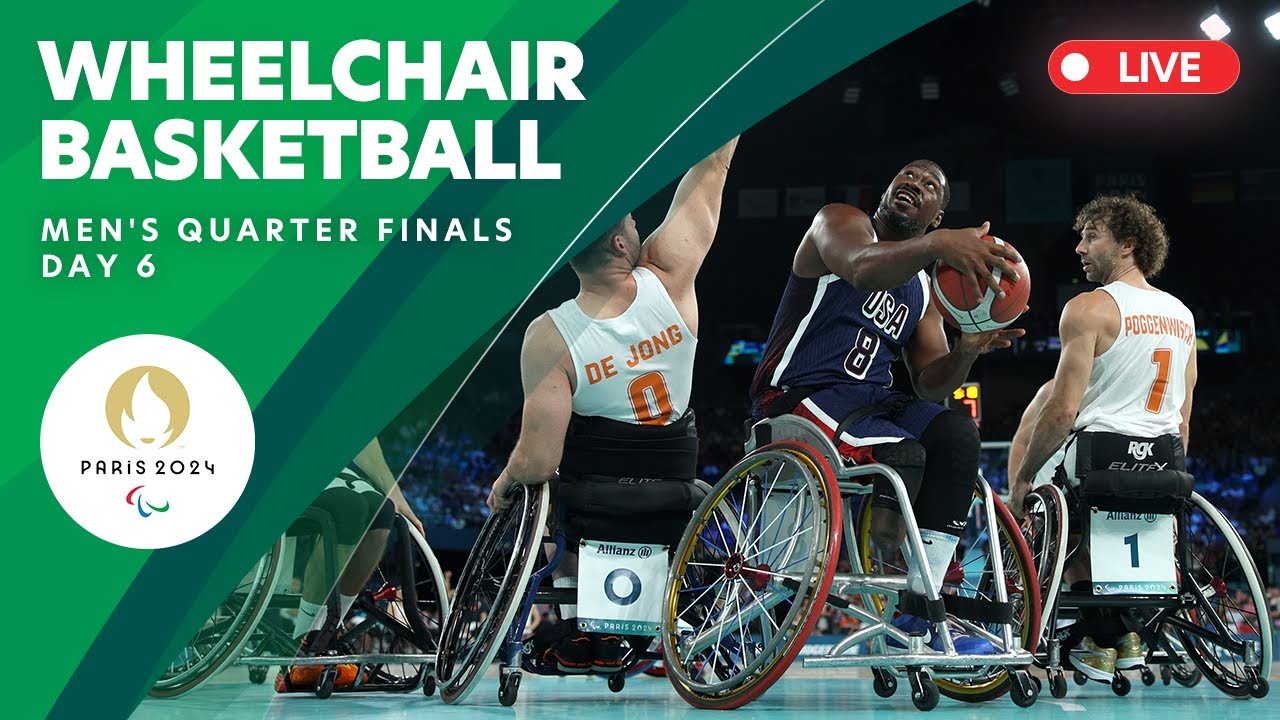 Wheelchair Basketball - Men's Quarterfinals - GBR x AUS & USA x FRA | Day 6 | Paris 2024 Paralympics