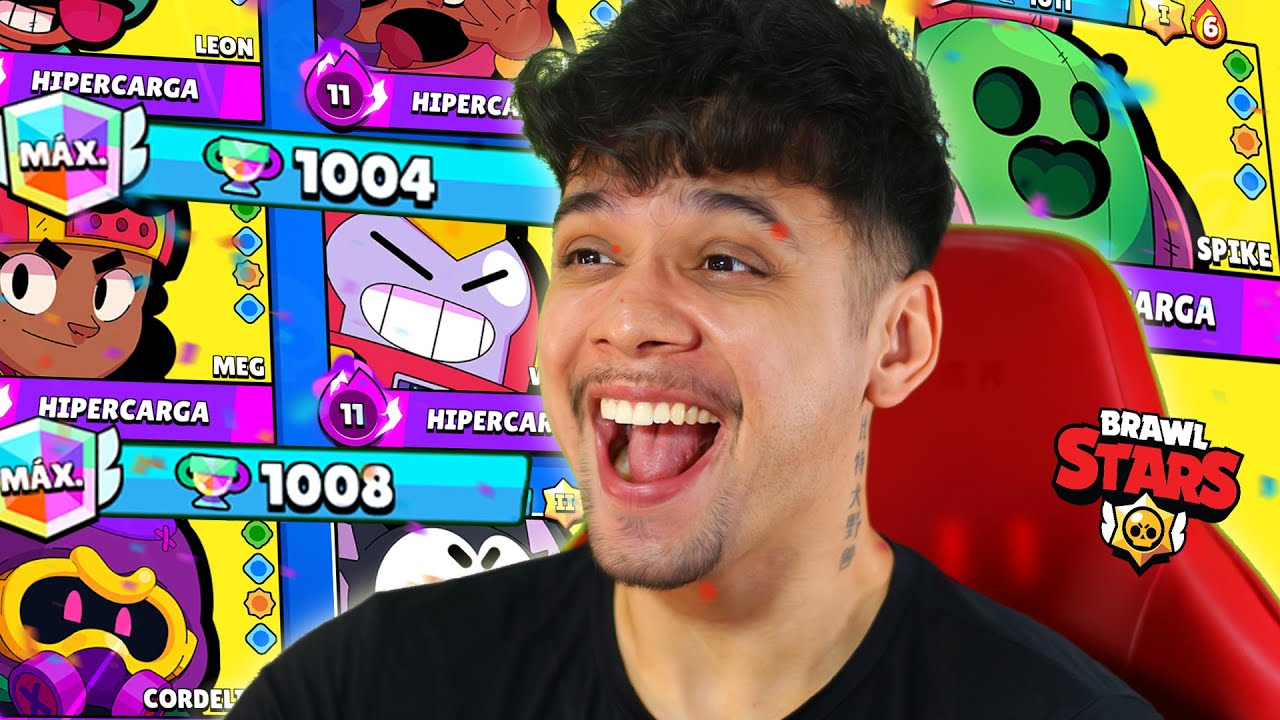 CHEGUEI a 1000 TROF&Eacute;US COM TODOS os BRAWLERS LEND&Aacute;RIOS do JOGO 🔥🔥 *&Uacute;LTIMO EP*