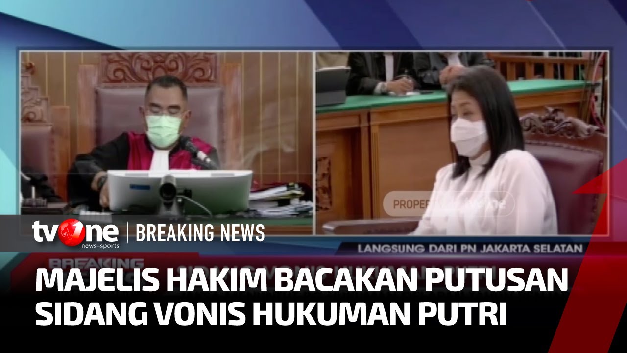 [BREAKING NEWS] Putri Candrawathi Hadapi Sidang Vonis | tvOne
