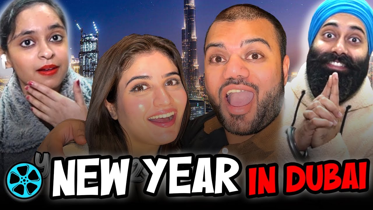 Ducky Bhai Celebrating New Year 2024 In Dubai | Indian Reaction | PunjabiReel TV Extra