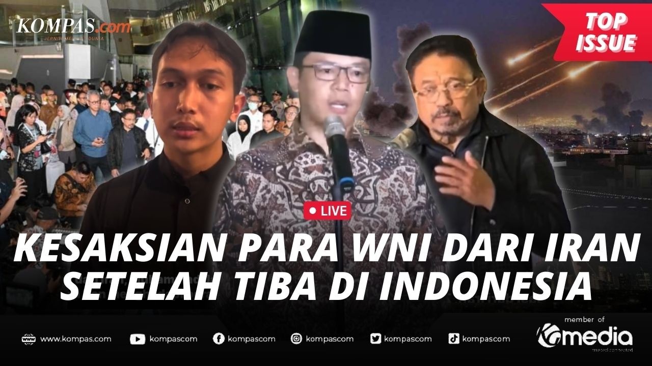 [LIVE] - 22 WNI dari Iran Tiba di Indonesia, Ceritakan Bom Melintas di KBRI Teheran