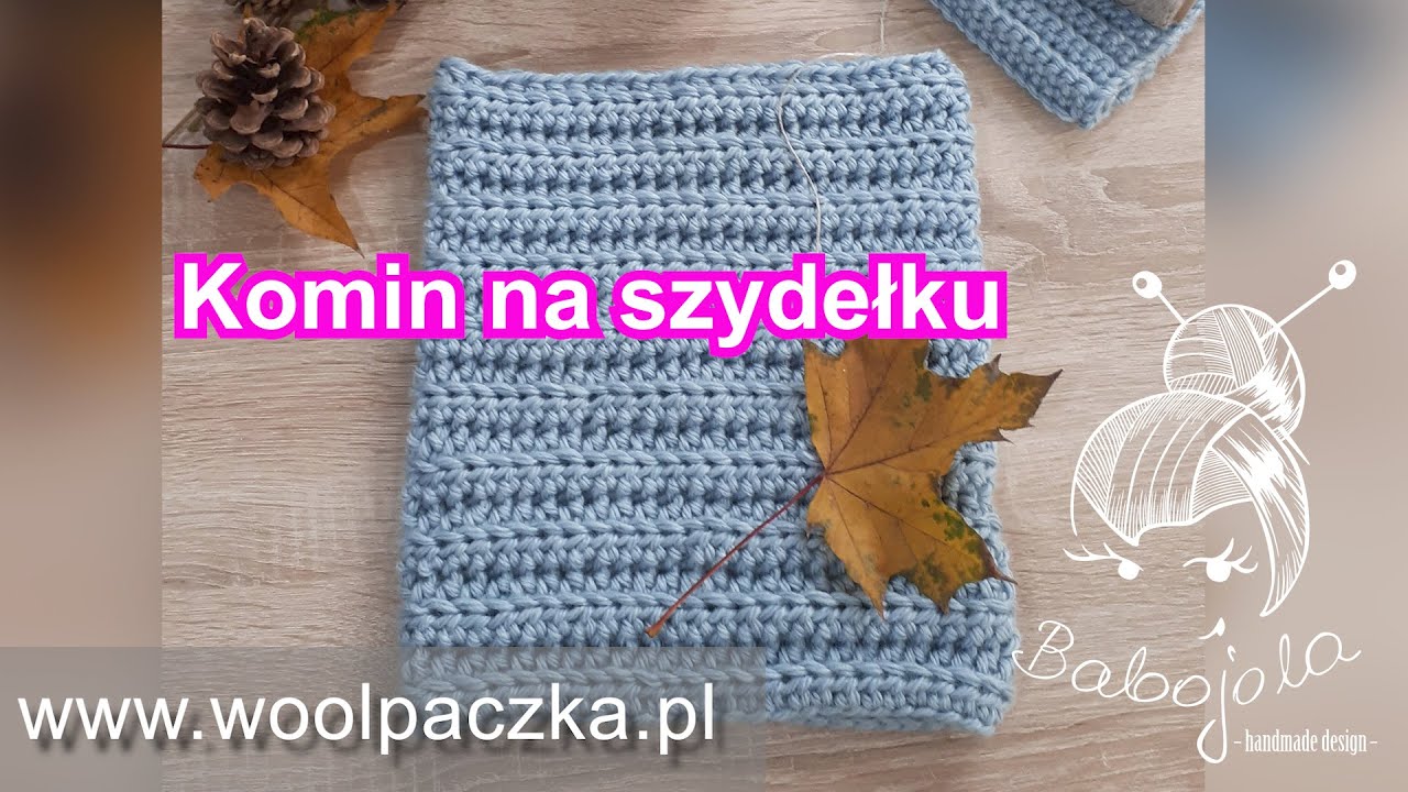 Komin na szydełku.