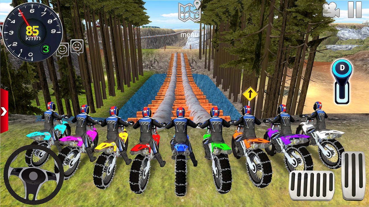 Impossible Extreme Motor Dirt Bikes Off-Road - Stunts Tracks Racing online 3D - Android Gameplay #2