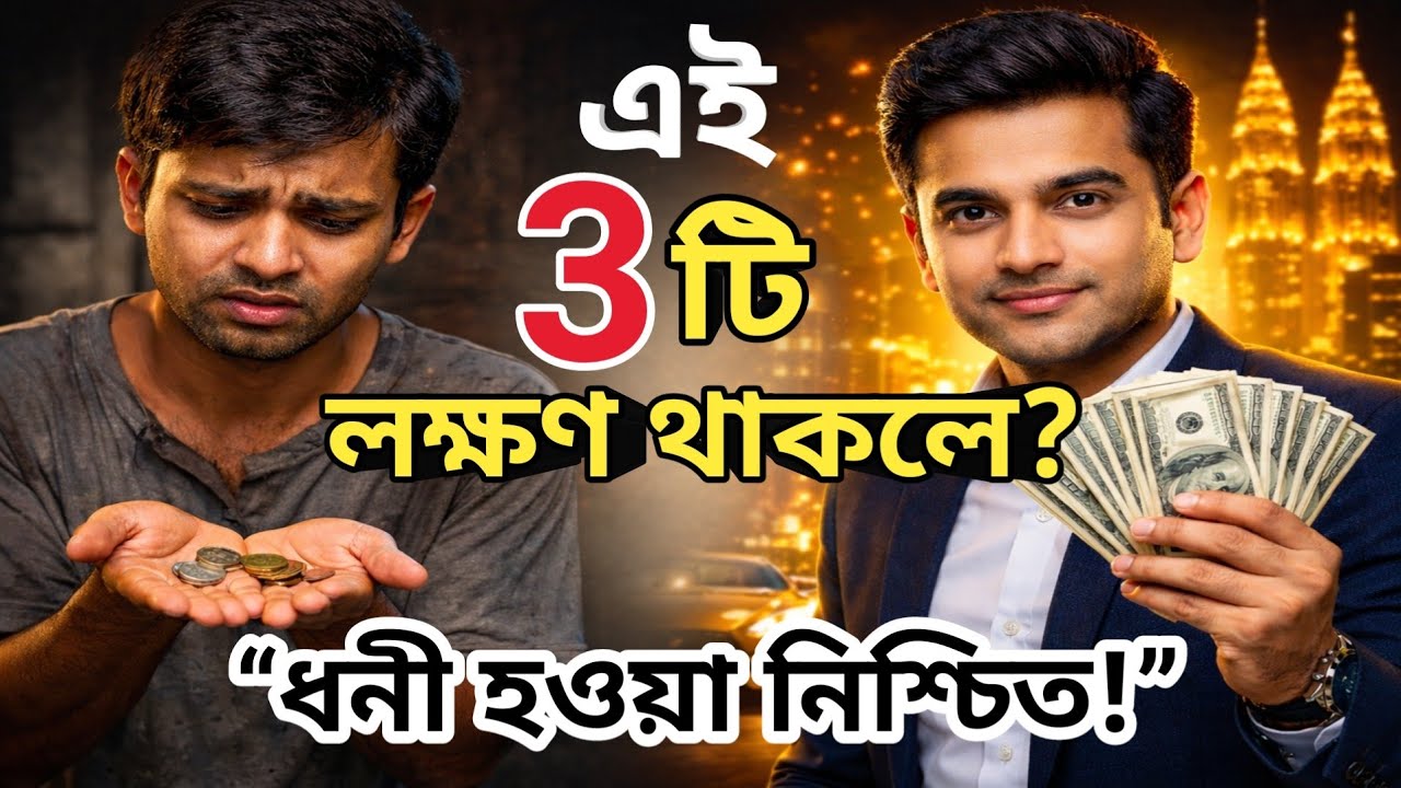 👉 এই ৩টি লক্ষণ থাকলে আপনি ধনী হবেন নিশ্চিত! 100% | Rich Mindset Bangla | Islamic Motivation