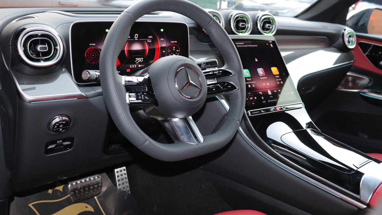 Mercedes GLC Coupe 2026 AMG Night Black, Sienna Brown Interior review