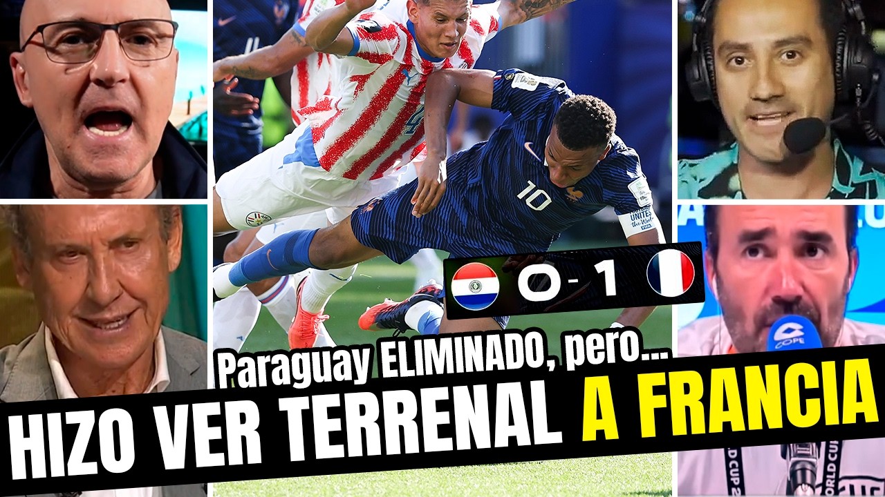&iexcl;Paraguay se gana el respeto del mundo! Francia sufri&oacute; m&aacute;s de la cuenta