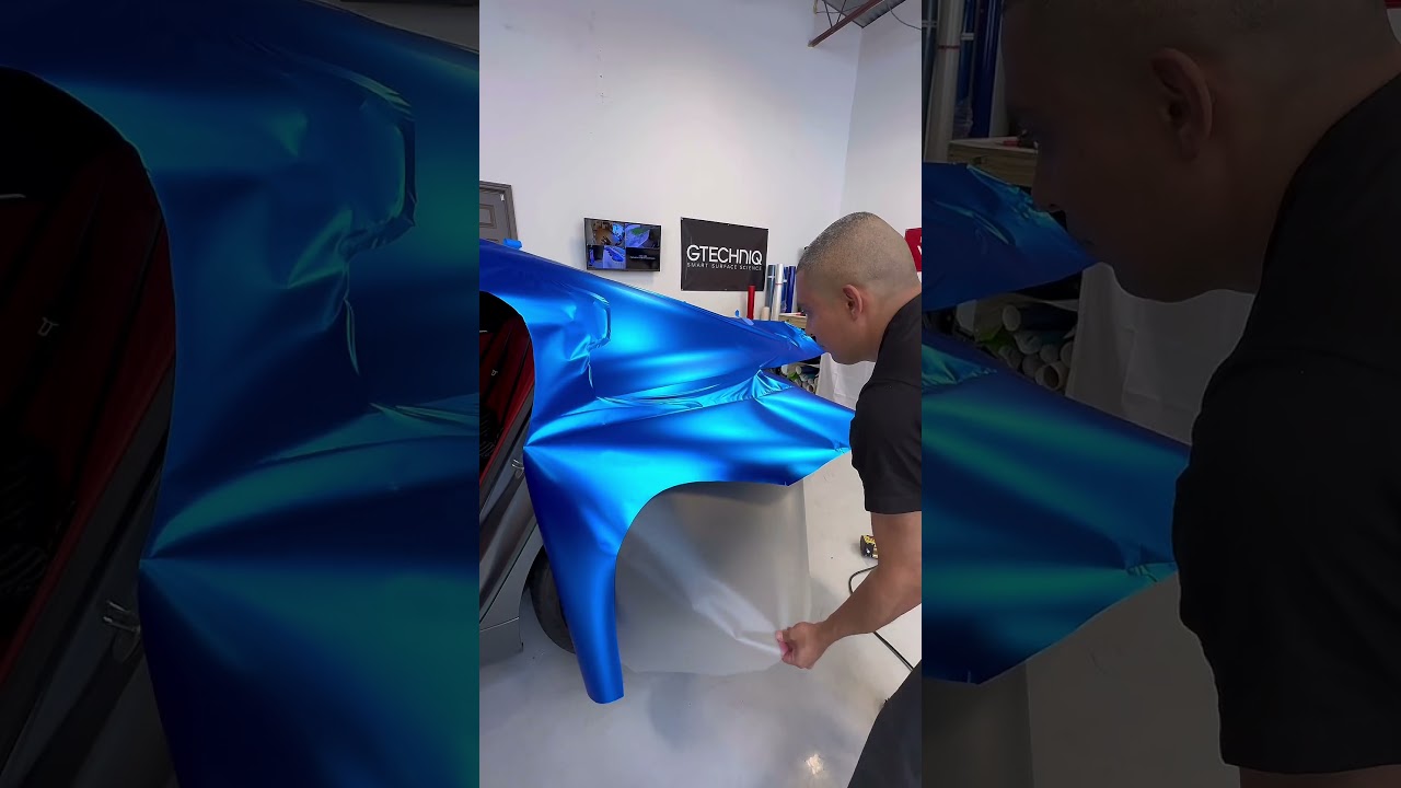 Is this the Most Expensive Wrap? $4000 Car Wrap Material 🤯😬 #automobile #carmodification #carwrap
