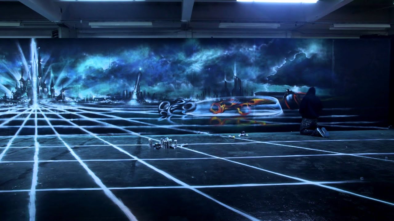 Tron Legacy : Graffiti Timelapse
