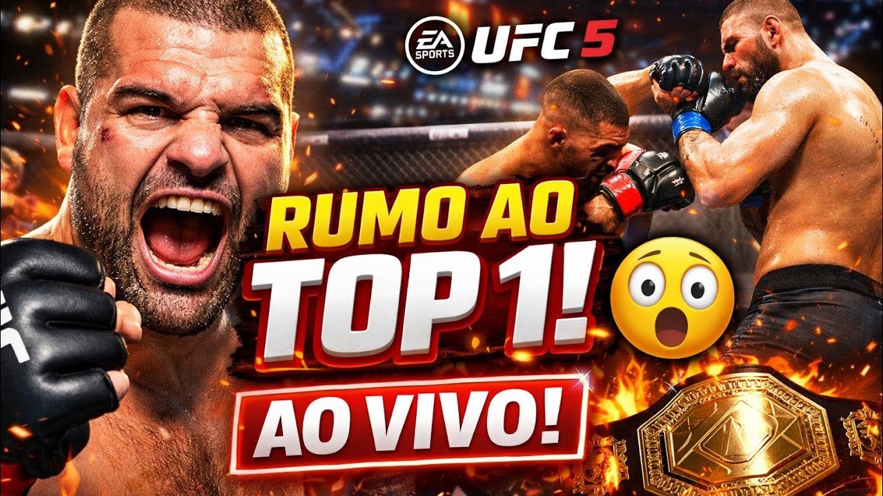 HOJE EU SUBO DE RANK OU EU QUEBRO O CONTROLE KKKK | UFC 5 LIVE BR XBOX SERIES S
