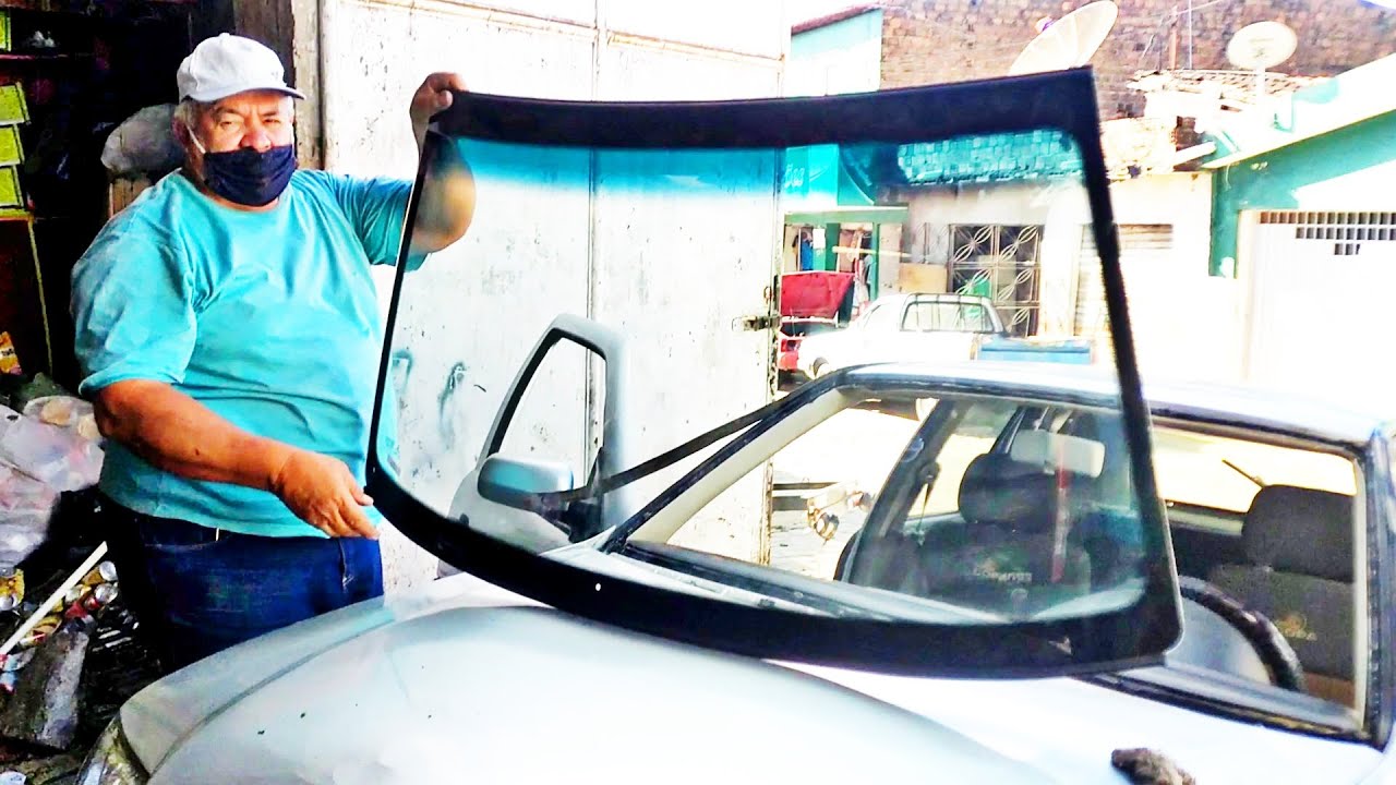 Fazendo A Troca De Para brisa Do Meu Carro Gol G3 2002 Passo A Passo:Vlog 🤳 do Felipão