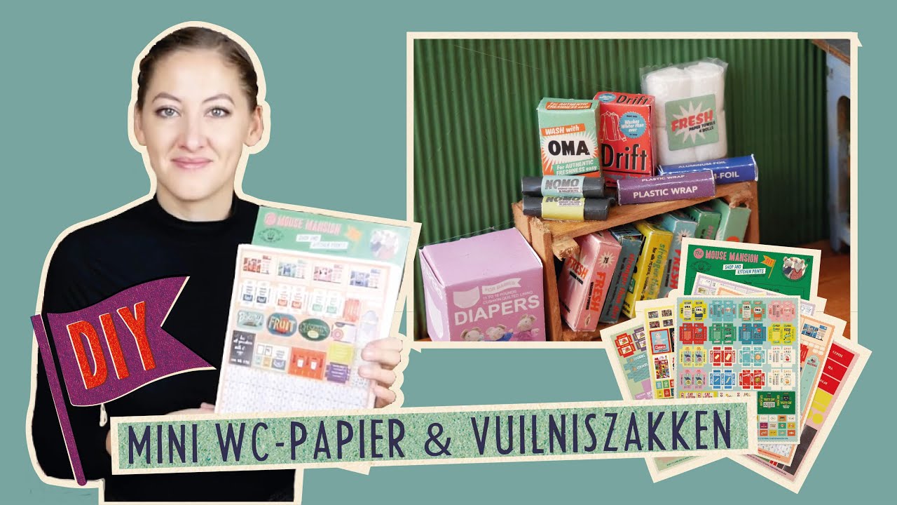 Knutselen & DIY // Mini wc-rollen en vuilniszakjes | Muizenhuis Knipvellen