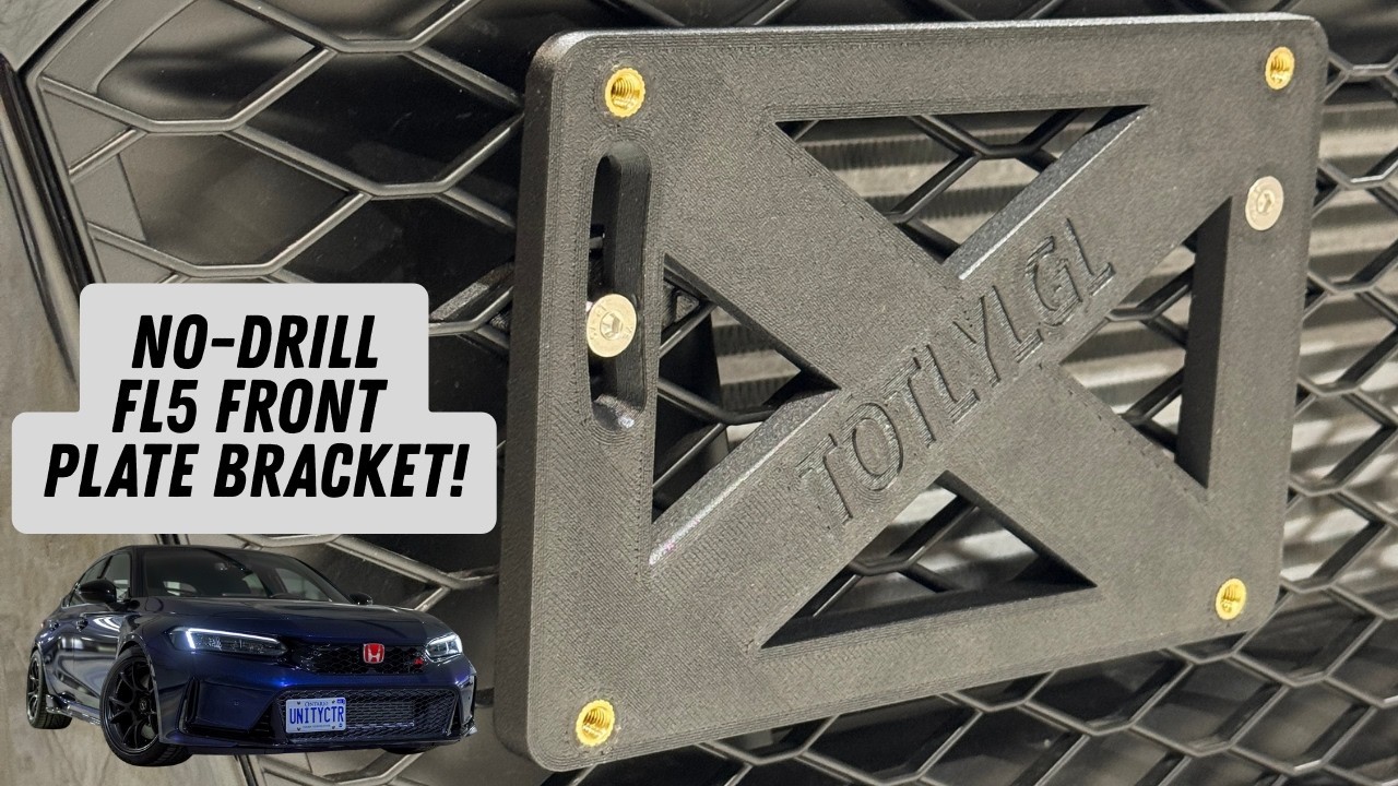 TOTLYLGL FL5 Plate Mount (V2) Install - 2023+ Honda Civic Type R FL5
