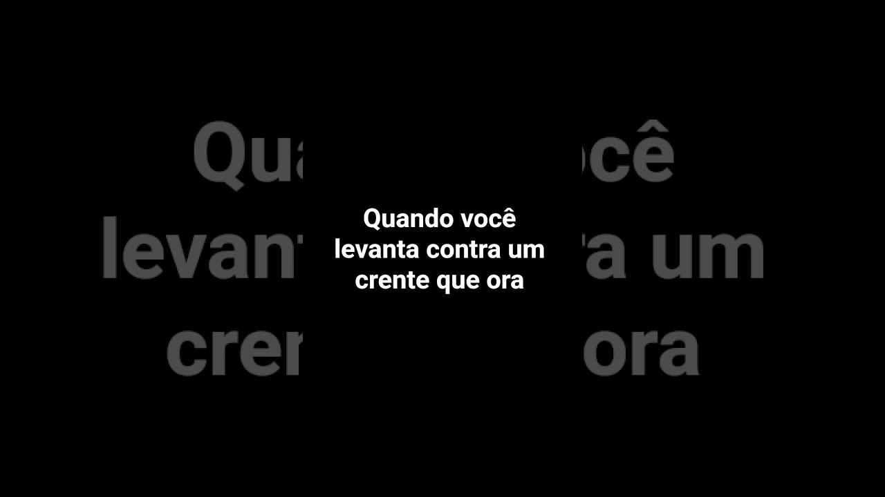 não mexa com crente que ora 