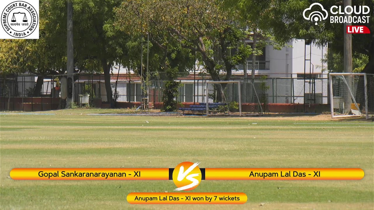 SCBA ANNUAL CRICKET SEMIFINAL  Men's category  Anupam Lal Das-XI Vs. Gopal Sankaranarayan-XI