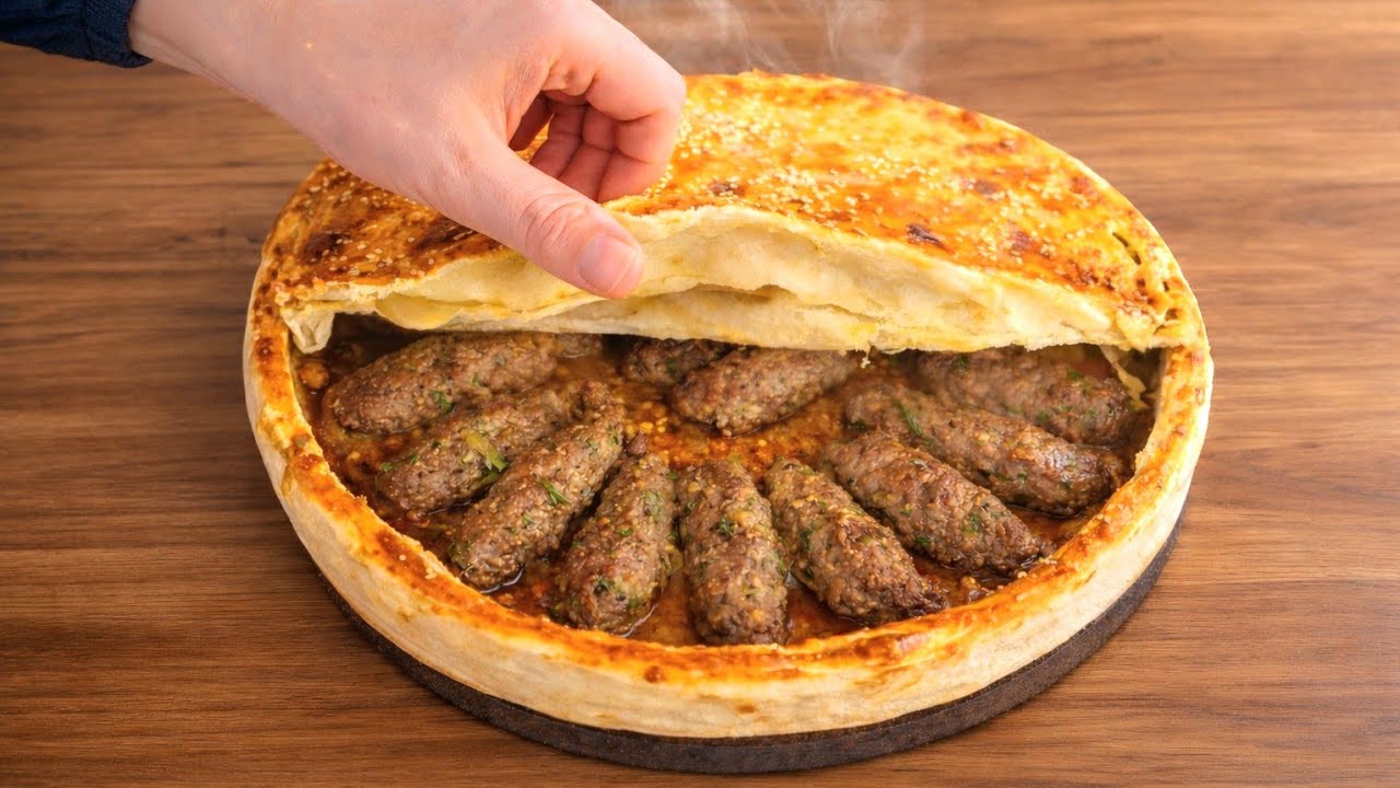 RAMAZANA ÖZEL🌙 FIRINDA KÖZ PATLICANLI KÖFTE KAPAMA 😱  İNANILMAZ KOLAY, VE AŞIRI LEZZETLİ‼️