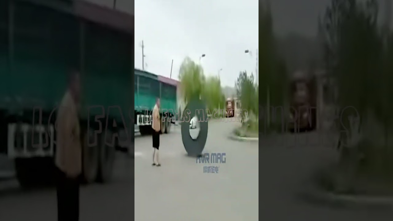 Runaway Steel Coil: When 10 Tons Decide to Go for a Stroll! #truck #car #carfails #truckfail