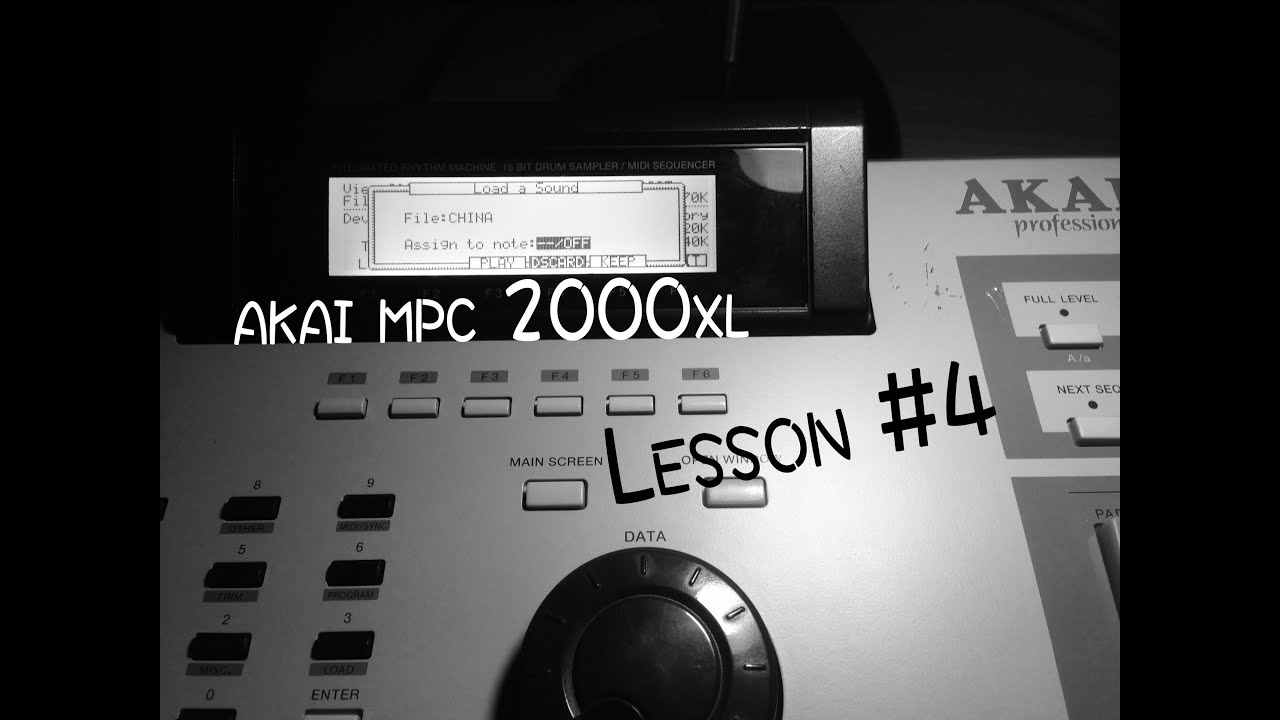 Как сделать бит на AKAI MPC 2000XL #4. Сэмплирование