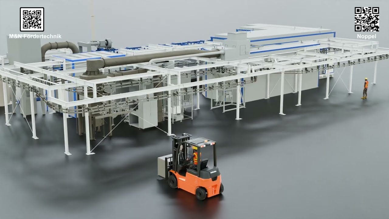 Noppel GmbH: apra-gerätebau GmbH - Vorbehandlungs- und Pulverbeschichtungsanlage 1