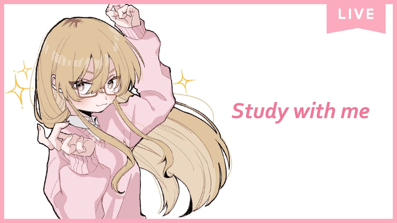 【 Study with me 】1.5h ☕いっしょに勉強&作業 【 にじさんじ / 家長むぎ 】