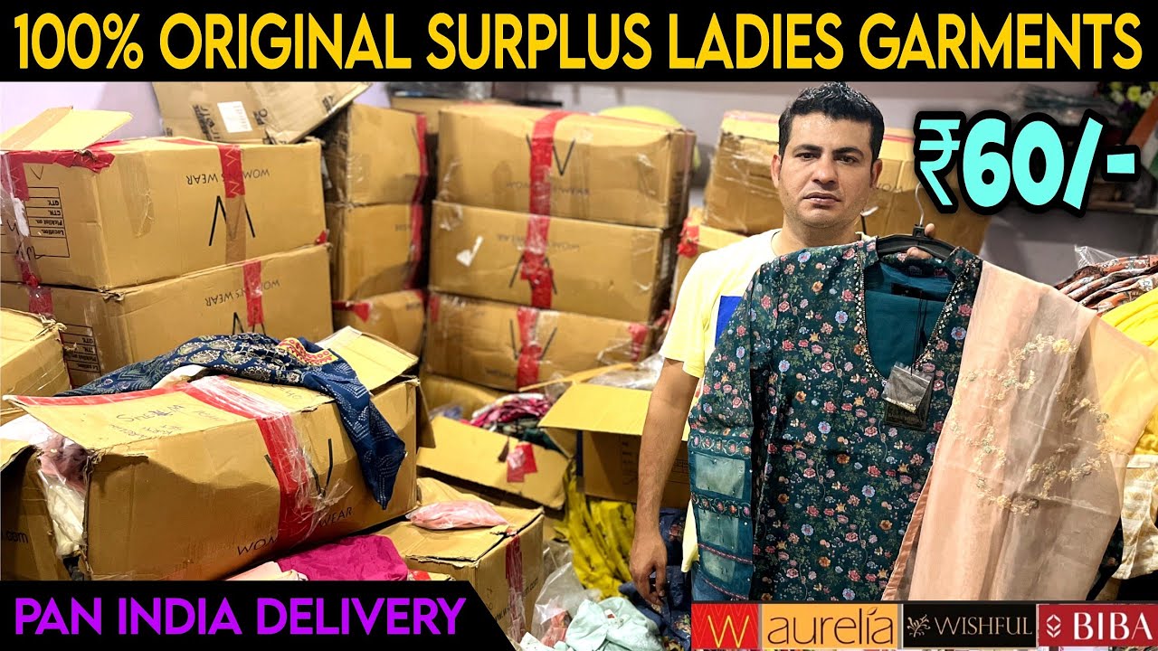 100% ORIGINAL BRANDED SURPLUS WOMEN'S ETHNIC WEAR WHOLESALE | STEP BRAND | MARV INDIA