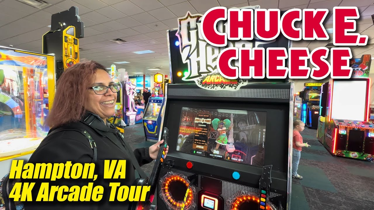 Chuck E. Cheese (Hampton VA), 4K arcade walkthrough & tour, December 2024