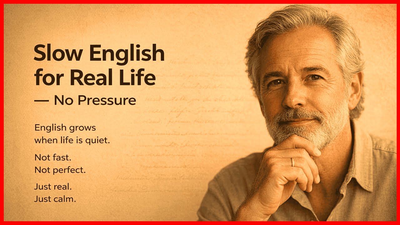 Slow English for Daily Life — Speak Naturally Without Pressure | English Practice