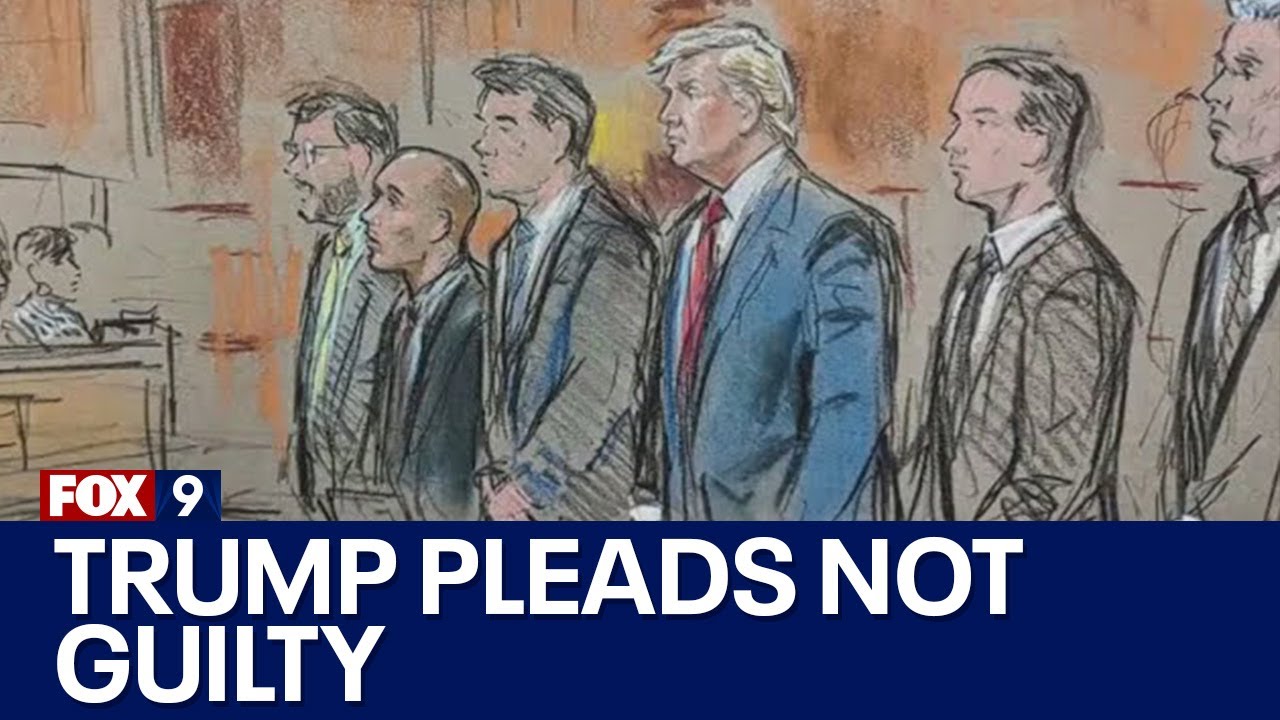 Trump appears in court, pleads not guilty