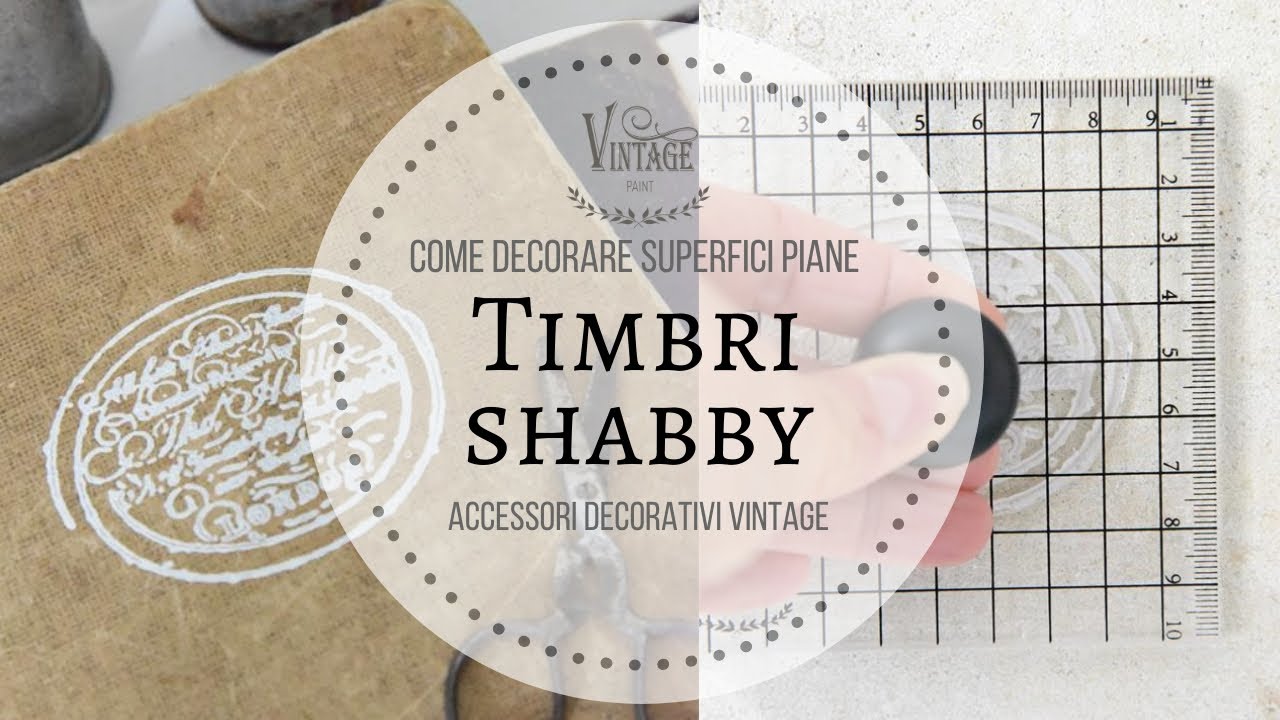 Usare i Timbri Decorativi Vintage su una superficie piana