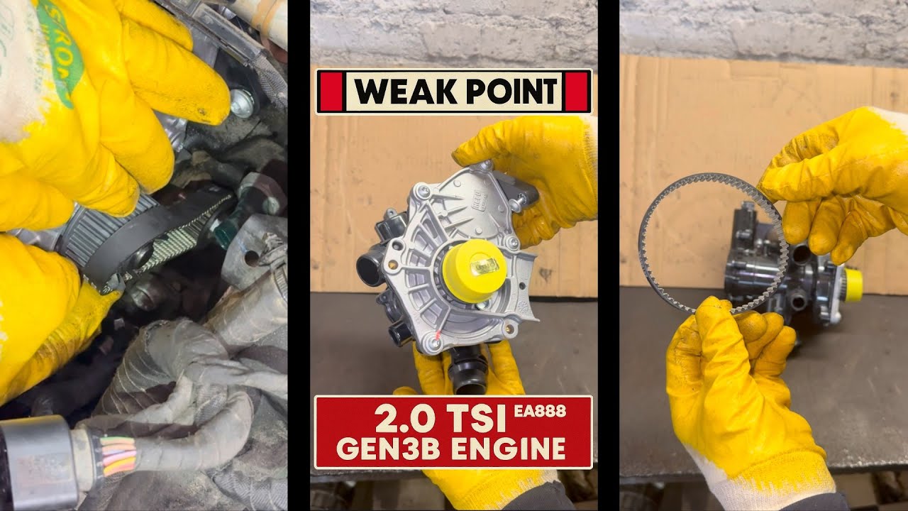 Weak Point of 2.0 TSI EA888 GEN3B Engine: Water Pump Housing.