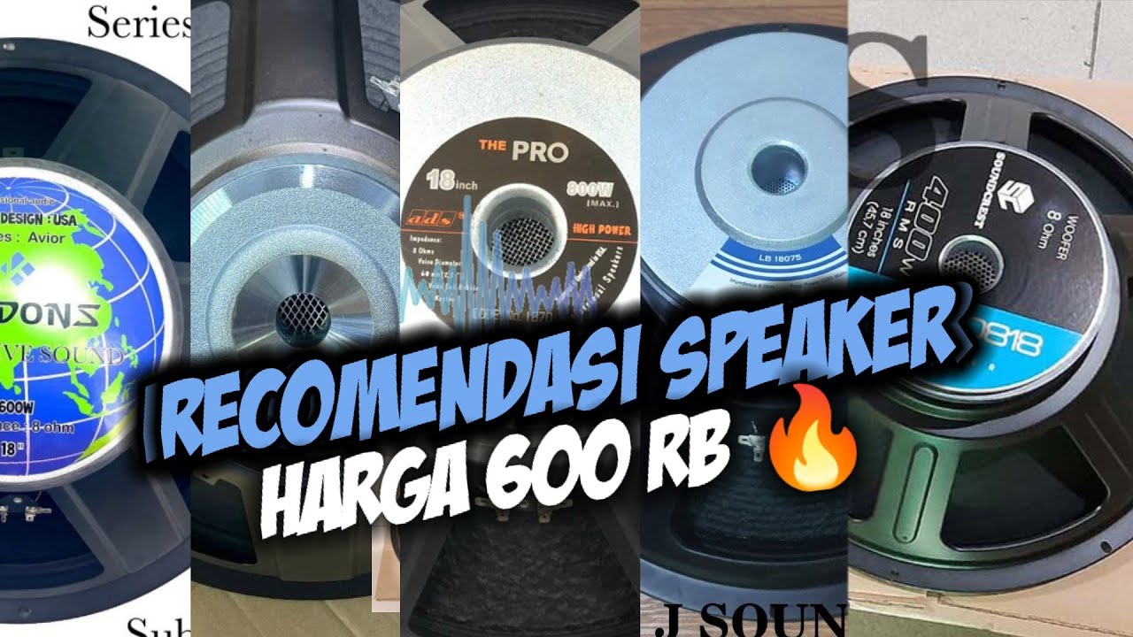 6 RECOMENDASI SPEAKER 18 INCH HARGA MURAH TERBAIK 👍💯