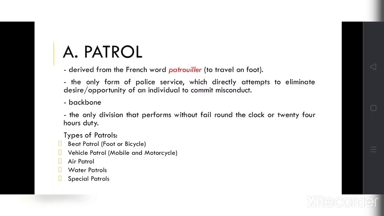PRIMARY POLICE DUTIES- Topic 2- LEA 1