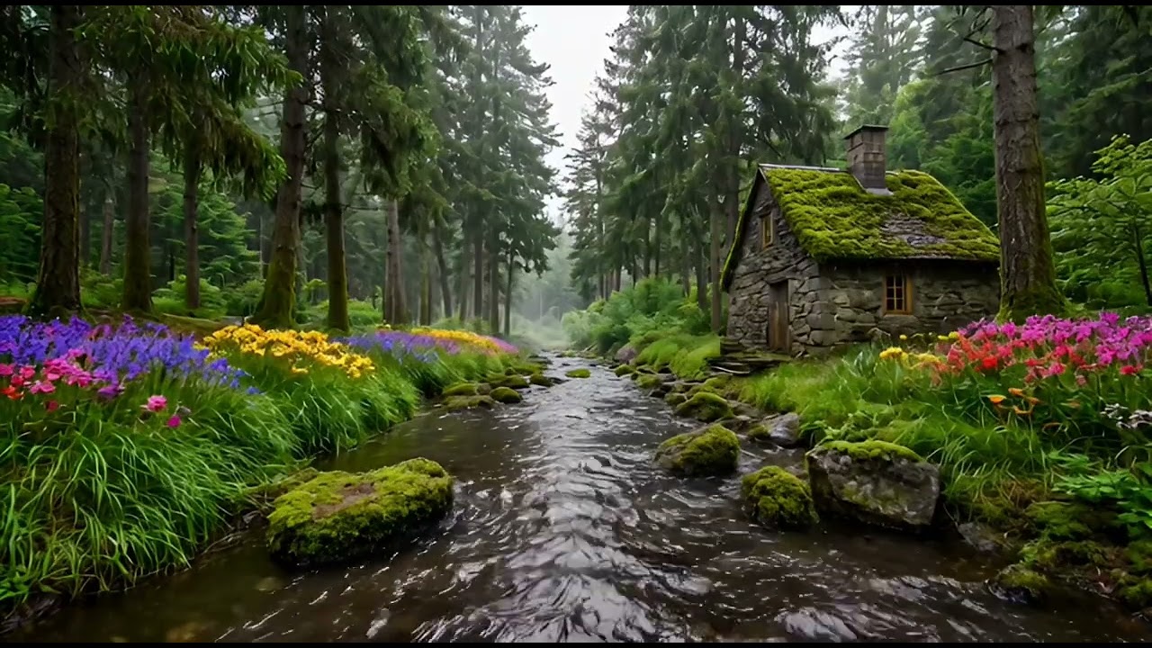 Hidden Fairy River Ambience 🧚‍♀️🌿 Magical Forest Sounds for Sleep & Relaxation