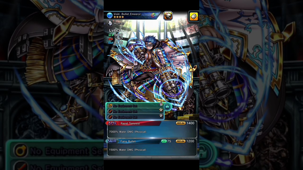 VOID, BULLET EMPEROR - [HUMAN] [WATER] [4 STAR UNIT] []GRAND SUMMONERS[].