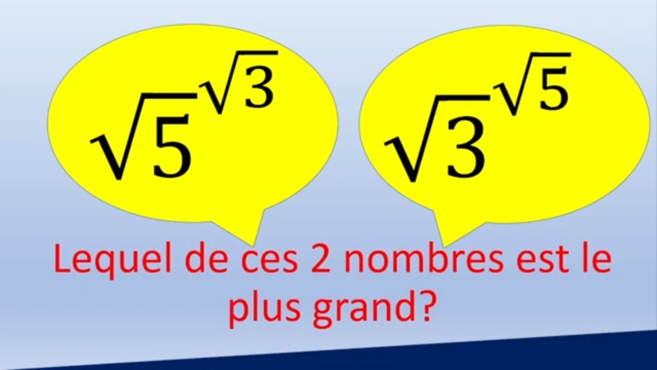 Lequel est le plus grand ? - comparaison de 2 nombres