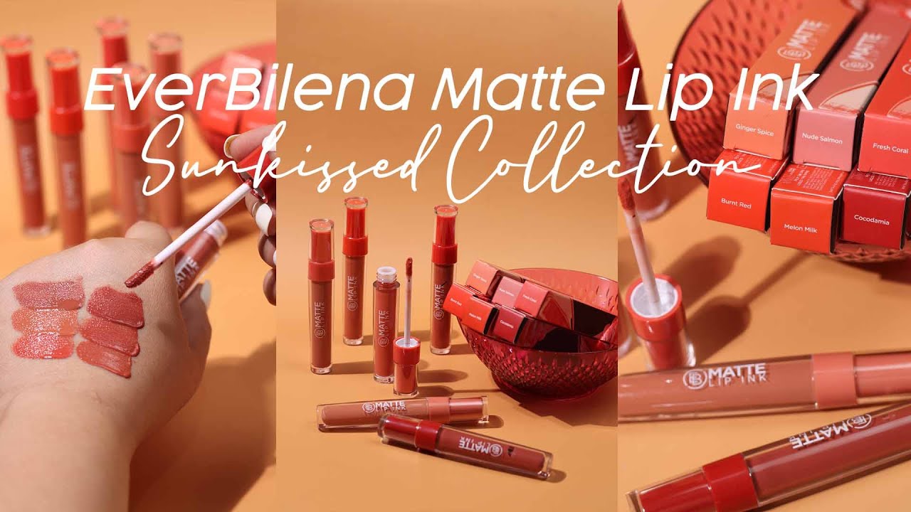 Sunkissed Lip with EB Matte Lip Ink Lip Swatches