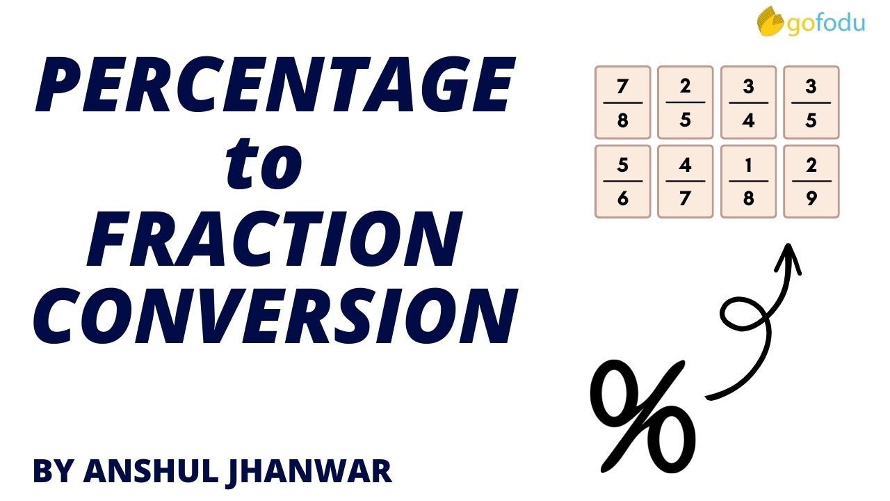 Percentage fraction Conversion | Quantitative Aptitude Series