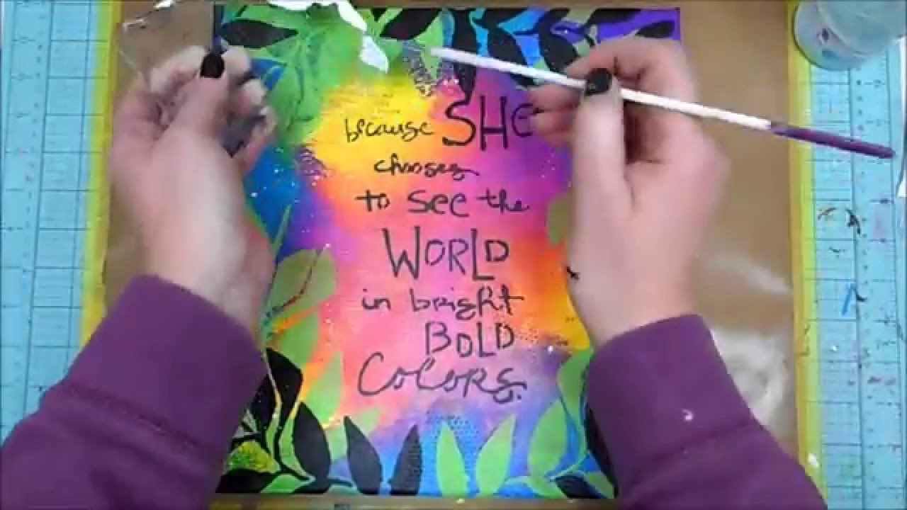 Bright, Bold Canvas for Donna Downey Studios Artist Gang Tuesday