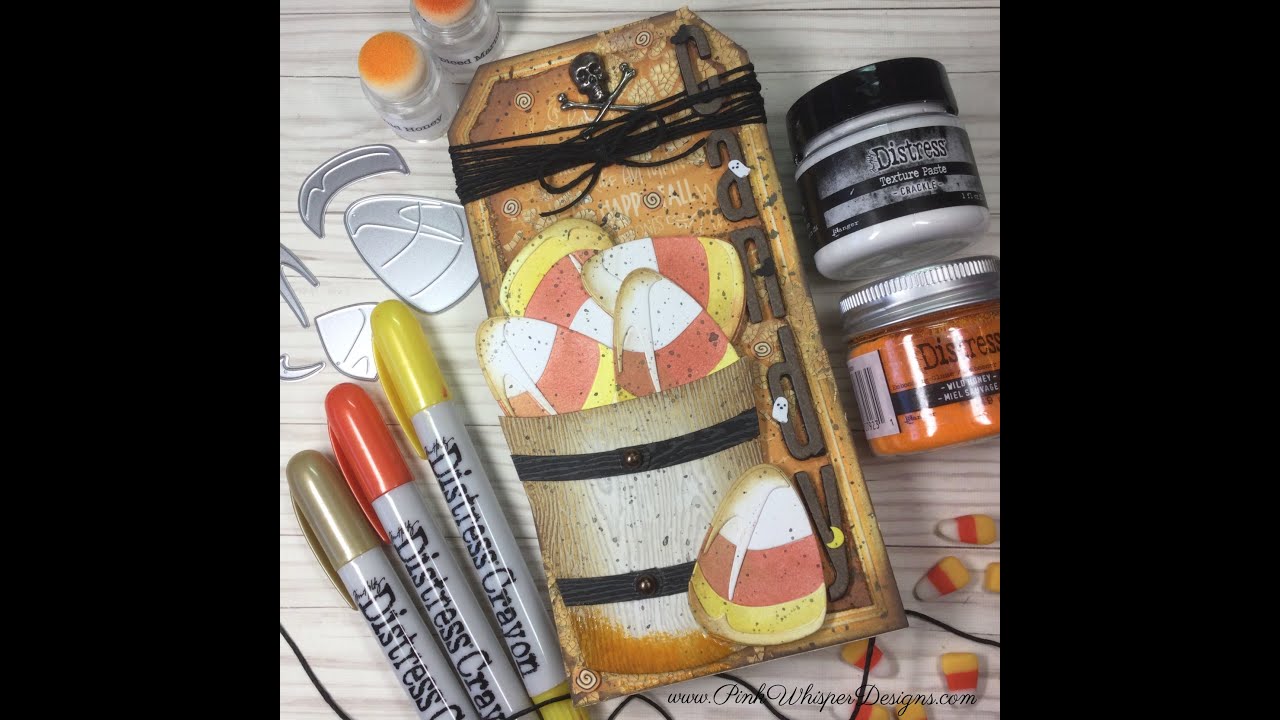 Tim Holtz 2022 Halloween - Mixed Media Tag