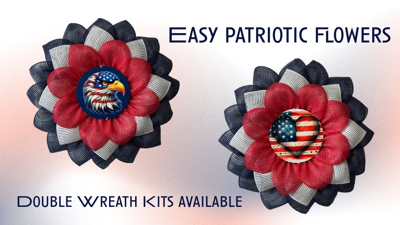 Double Kit: How to Make a Patriotic Wreath #howto #wreath #homedecor