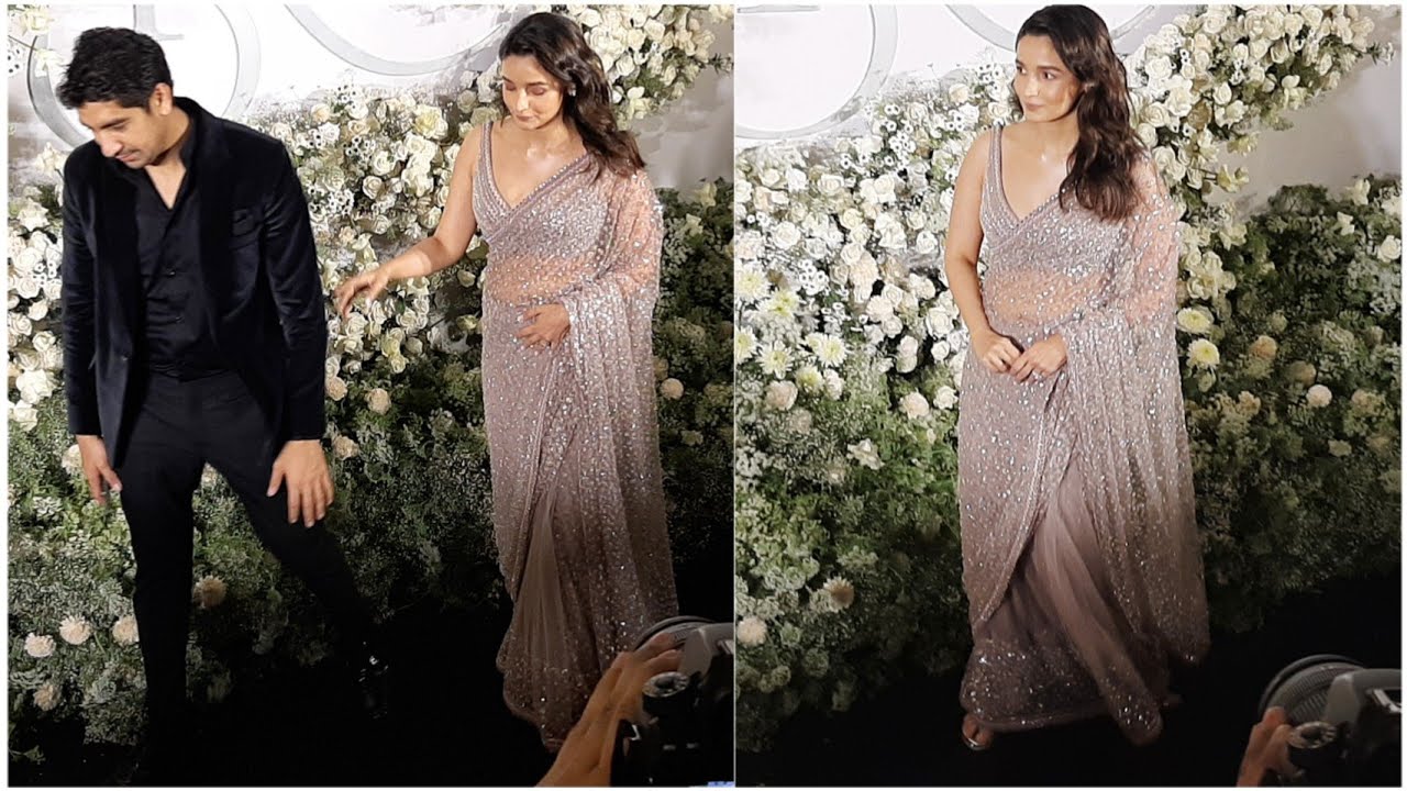 BFF Aliaa Bhatt & Ayan Mukerji arrives at Sidkiara Wedding Reception #sidkiara @bollywoodbandook