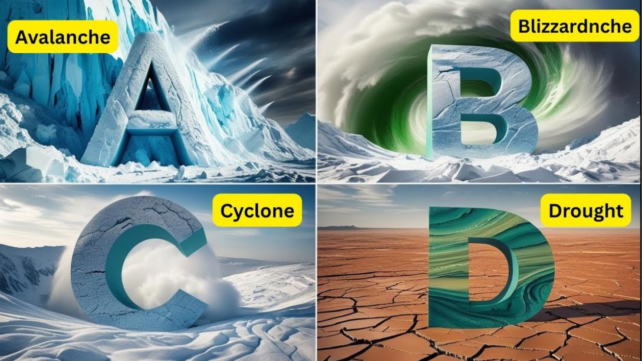 ABC Weather Song | Learn Alphabet with Sun, Rain & Snow | Elephant ELI & Unicorn | ABC Spotlight